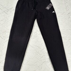 Adidas Men’s Black Fleece Jogger Sweatpants Athletic Logo Pants NW
